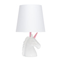 Simple Designs Simple Designs Sparkling Pink and White Unicorn Table Lamp LT1078-PNK
